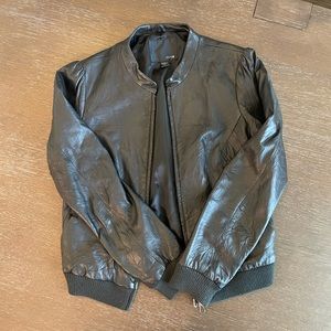 Joes Jeans Authentic Leather Pixie Jacket - Bomber Jacket